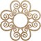 Ekena Millwork Cohen Wood Fretwork Pierced Ceiling Medallion, Red Oak, 16"OD x 5 1/2"ID x 3/8"T CMWP16X16X0375CORO - alternate 1